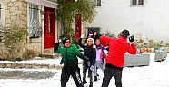 ALAÇATI’DA KAR SEVİNCİ